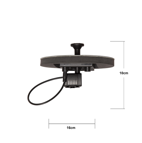 Star Trading - Solcellebelysning - Solcelle dekoration Fountain - Sort - 10cm Lysfarve RGB (Rød-Grøn-Blå)