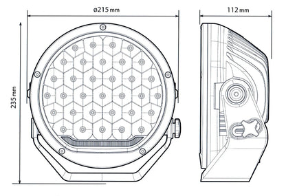 NBB LED | NBB Alpha 225 LED Ekstra Lys | PRO