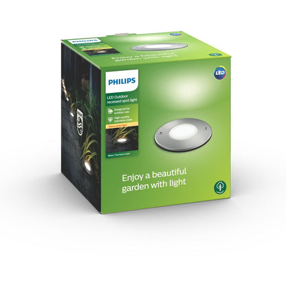 Philips - Moss recessed inox 1x3W 230V