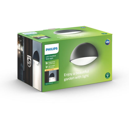 Philips - Dust wall lantern anthracite 1x3W 230V