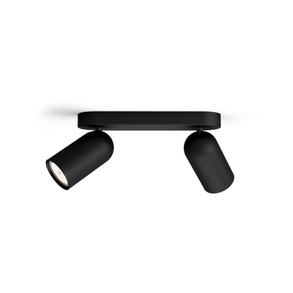 Philips - PONGEE bar/tube black 2xNW 230V
