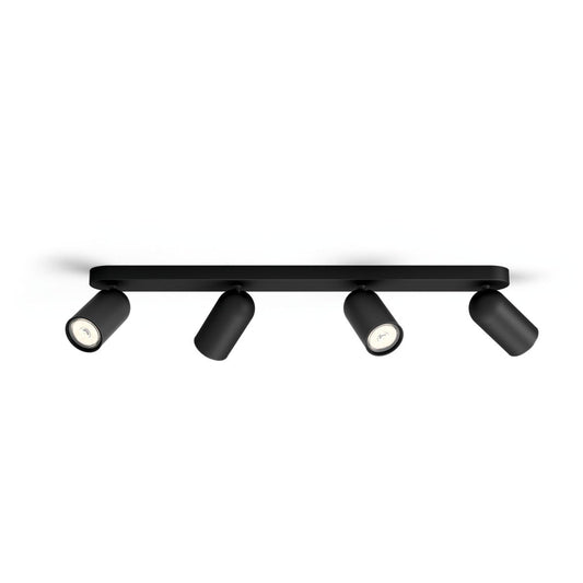 Philips - PONGEE bar/tube black 4xNW 230V