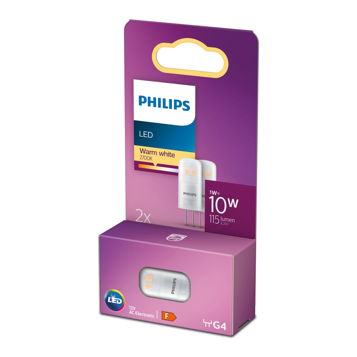 Philips - LED 10W G4 WW 12V ND 2SRT6