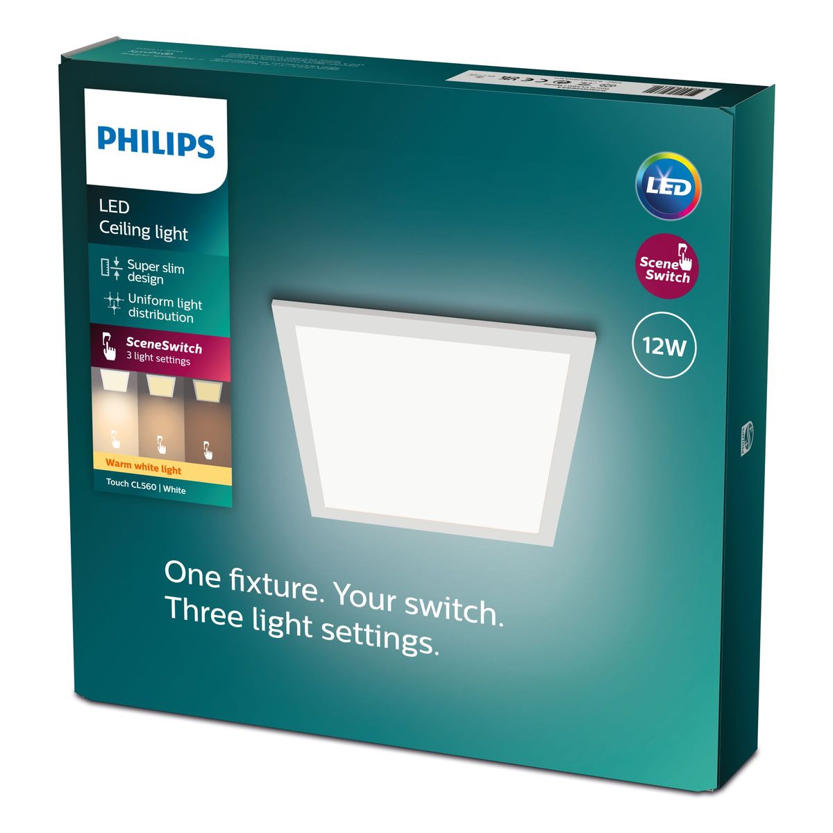 Philips - Touch loft CL560 SS SQ 12W 27K W HV06