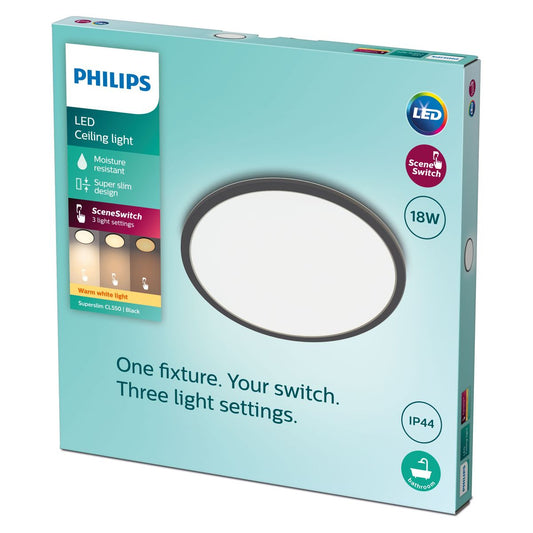 Philips - Superslim CL550 SS RD 18W 27K B WVIP4406