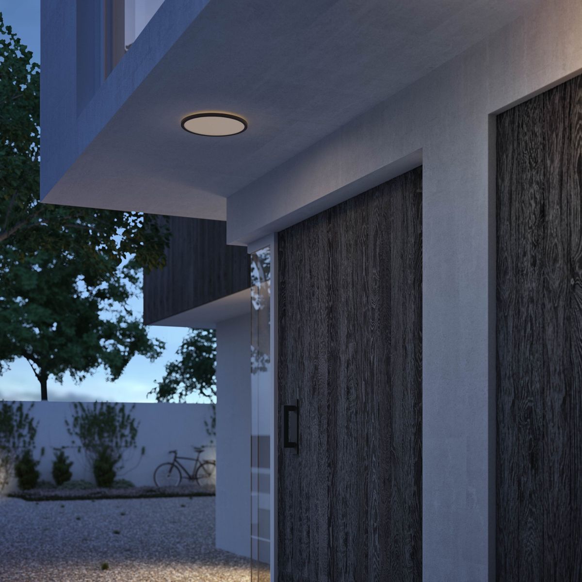 Philips - SuperSlim Ceiling SSW 15W 27K Sort IP54