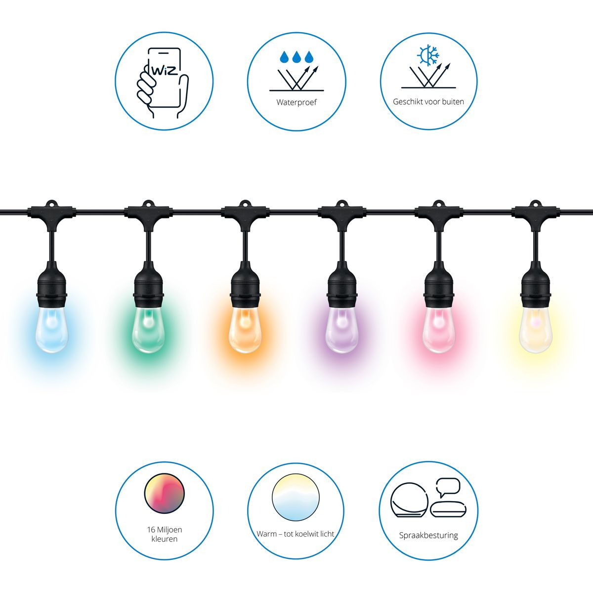 Philips - Wiz 48ft String Lights EU Type C