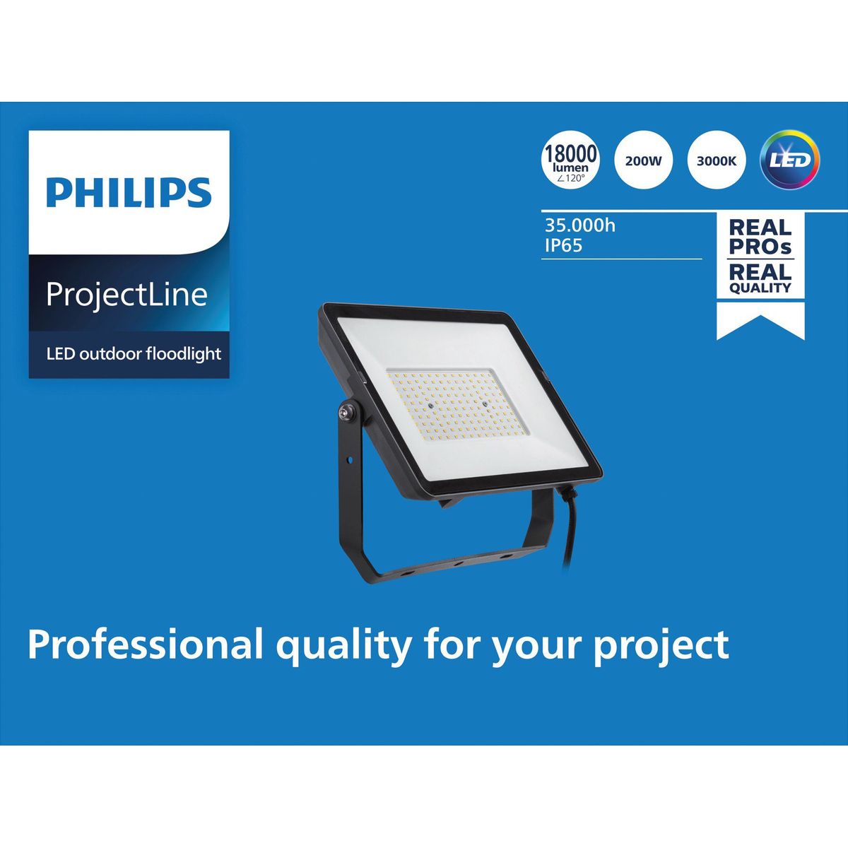 Philips - ProjectLine Floodlight 200W 3000K