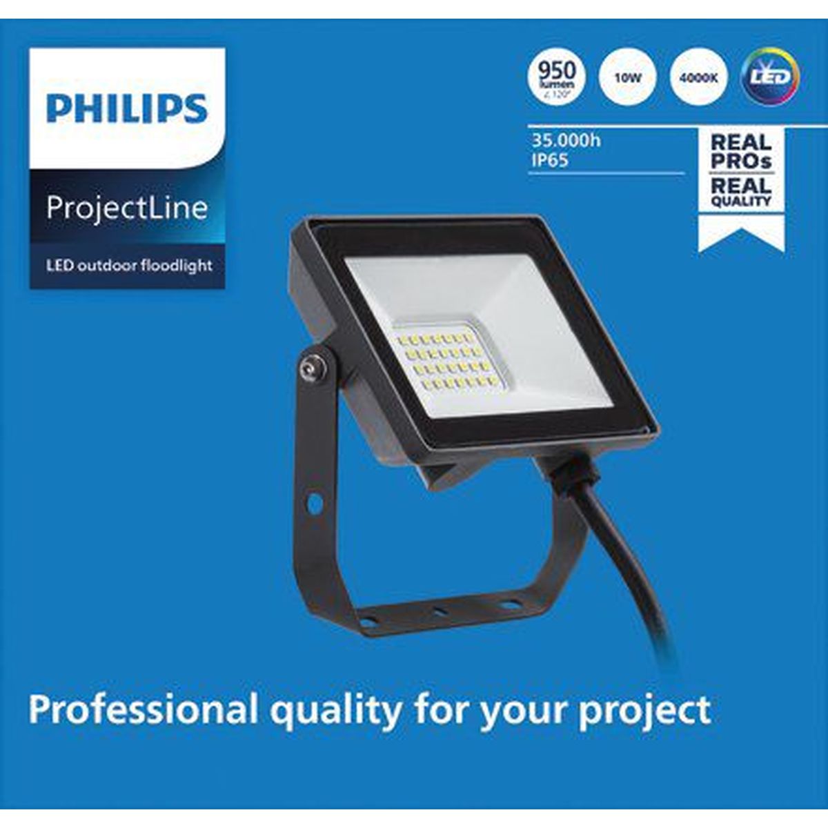 Philips - ProjectLine Floodlight 10W 4000K