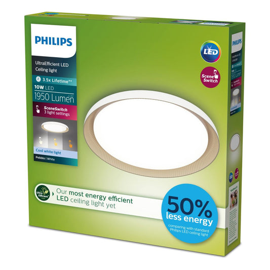 Philips - Pebblo UE Ceiling SS W 10W 40K