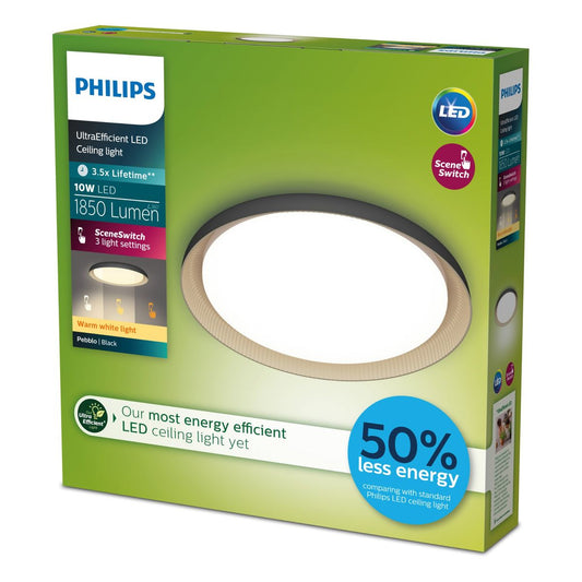 Philips - Pebblo UE Ceiling SS B 10W 27K