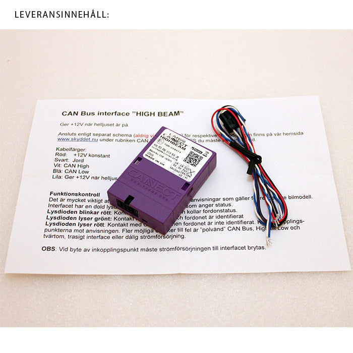 CANM8 – Styrestrømsignal til Ekstralys 12V