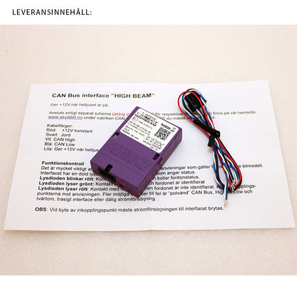 CANM8 – Styrestrømsignal til Ekstralys 12V