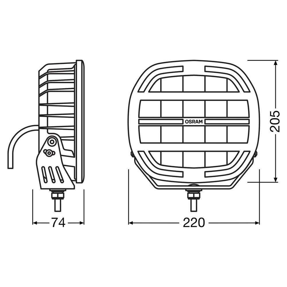 Osram LEDriving® CUBE MX180-CB AMBER EXTREME | 7"