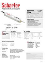 Transformer 230V AC til 24V DC 30W