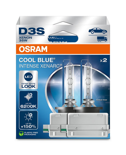 Osram Xenarc Cool Blue Intense - D3S HID -forlygter - 2 -pakke