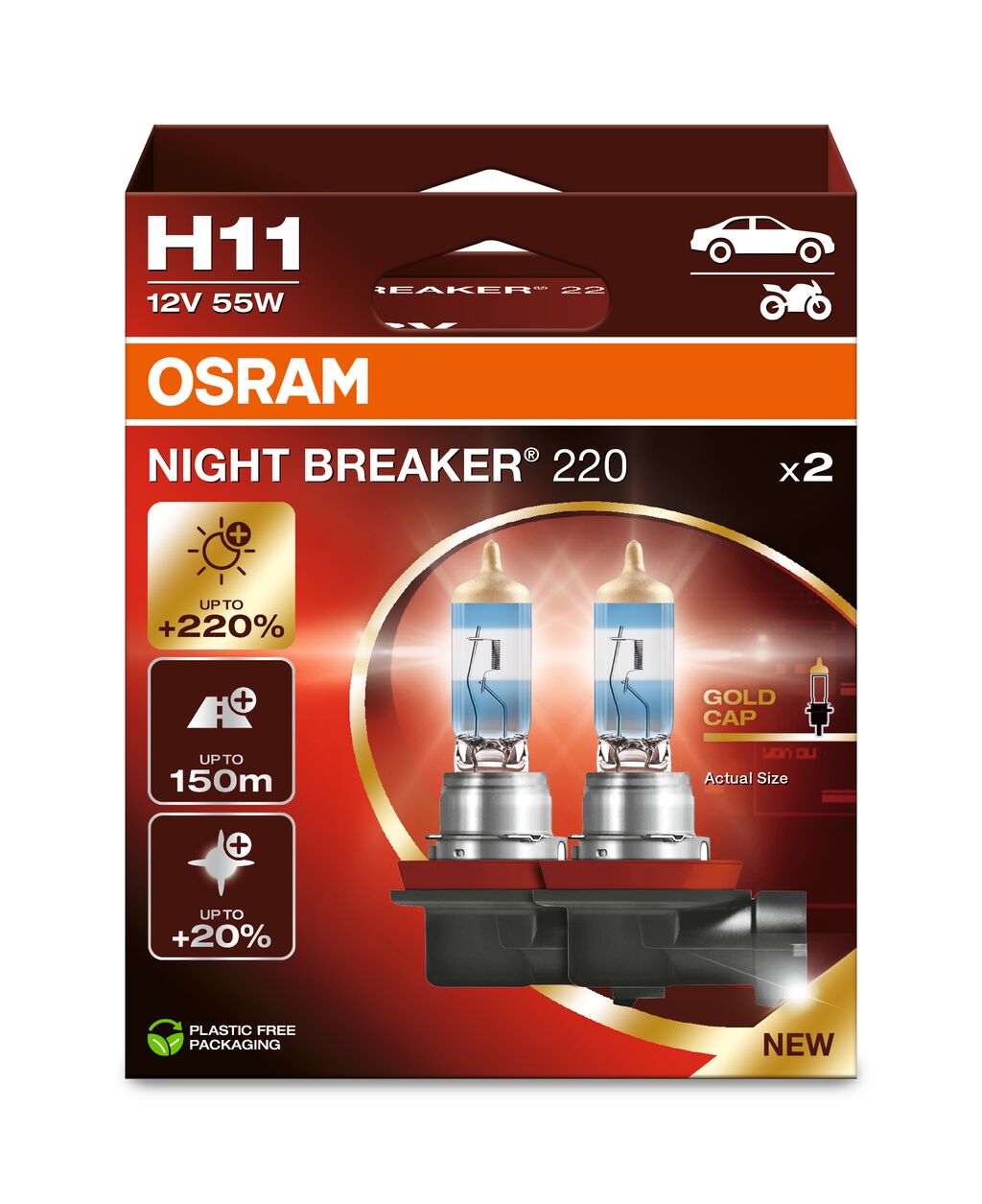 Osram Night Breaker 220 - H11 - 2 -pack