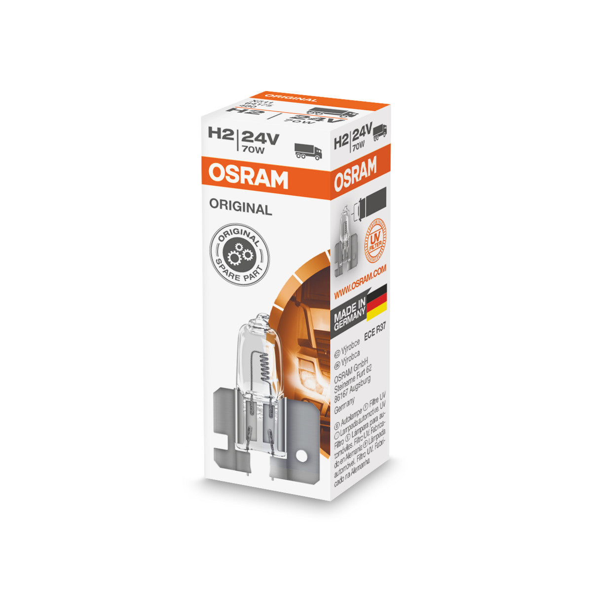 OSRAM ORIGINAL LINE - H2 - 24 V - 70 W - Halogen forlygtepære