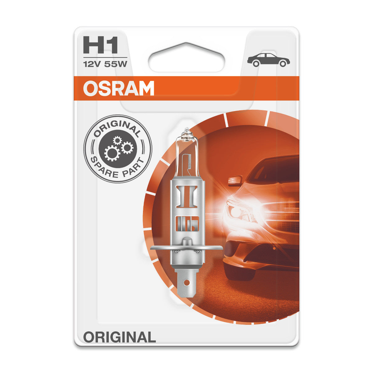 OSRAM ORIGINAL LINE - H1 - 12 V - 55 W - Halogen forlygtepære