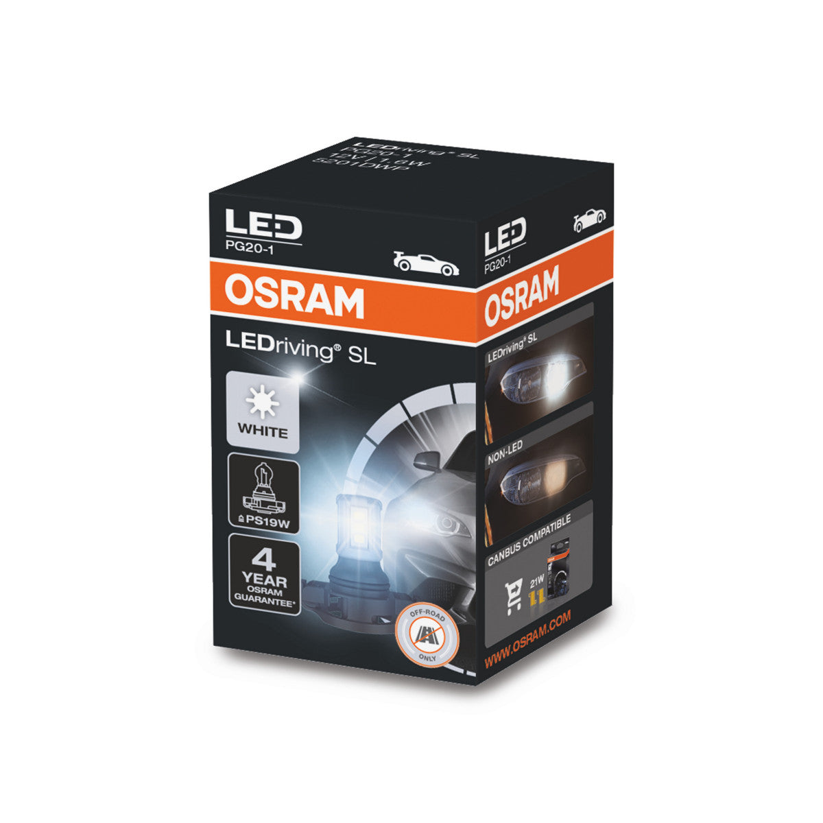 OSRAM LEDriving SL - Off-road PS19W Hovedsageligt til applikationer med kørelys i dagtimerne