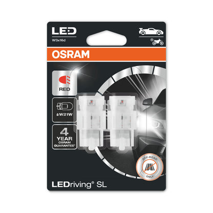 OSRAM LEDriving SL - Off-road W21W - rød