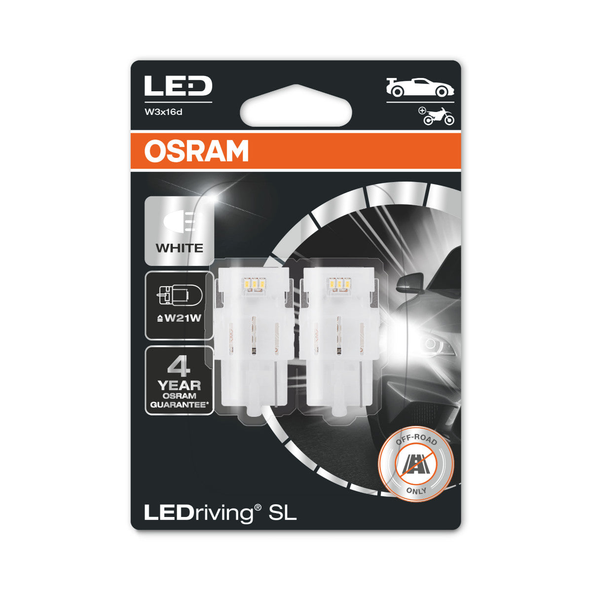 OSRAM LEDriving SL - Off-road W21W - hvid