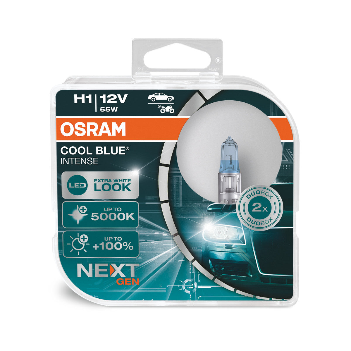 OSRAM - H1 Halogen forlygtepære - Duo boks - 2-PAK