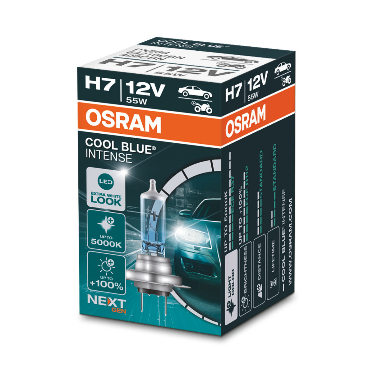 OSRAM - H7 Halogen forlygtepære - Foldeboks - 1-PAK