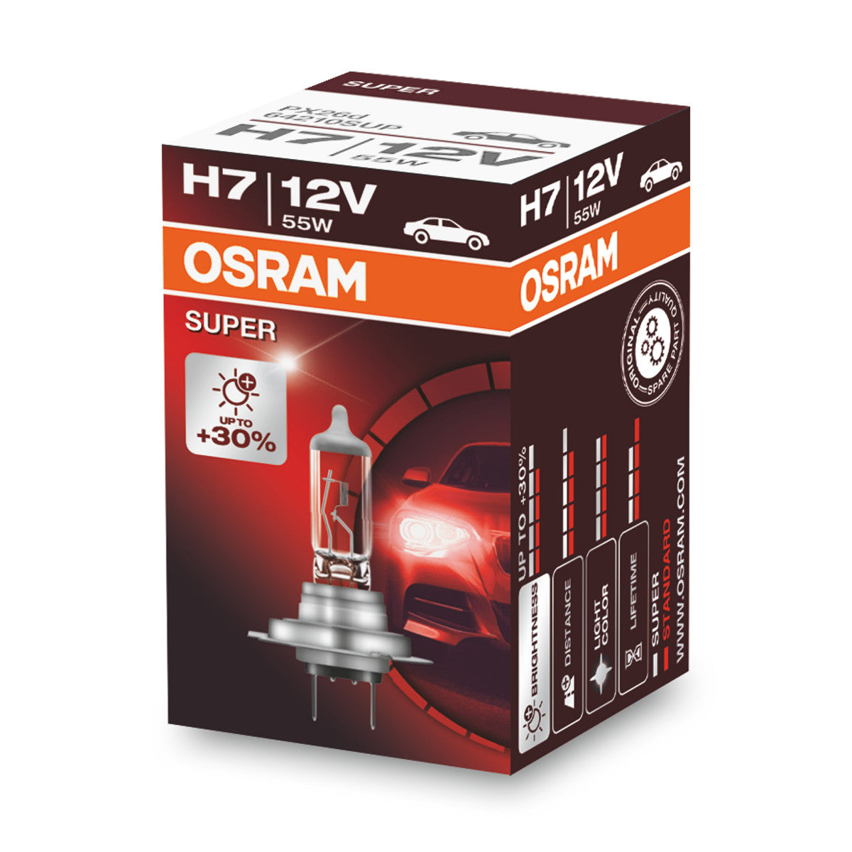 OSRAM SUPER - H7 Halogen forlygtepære