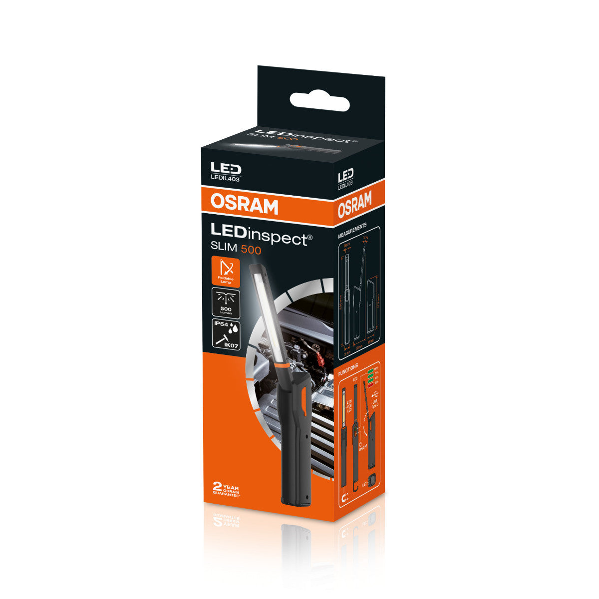 OSRAM -inspektionslampe - LED -inspektionslys - 9 -62W - 5700K