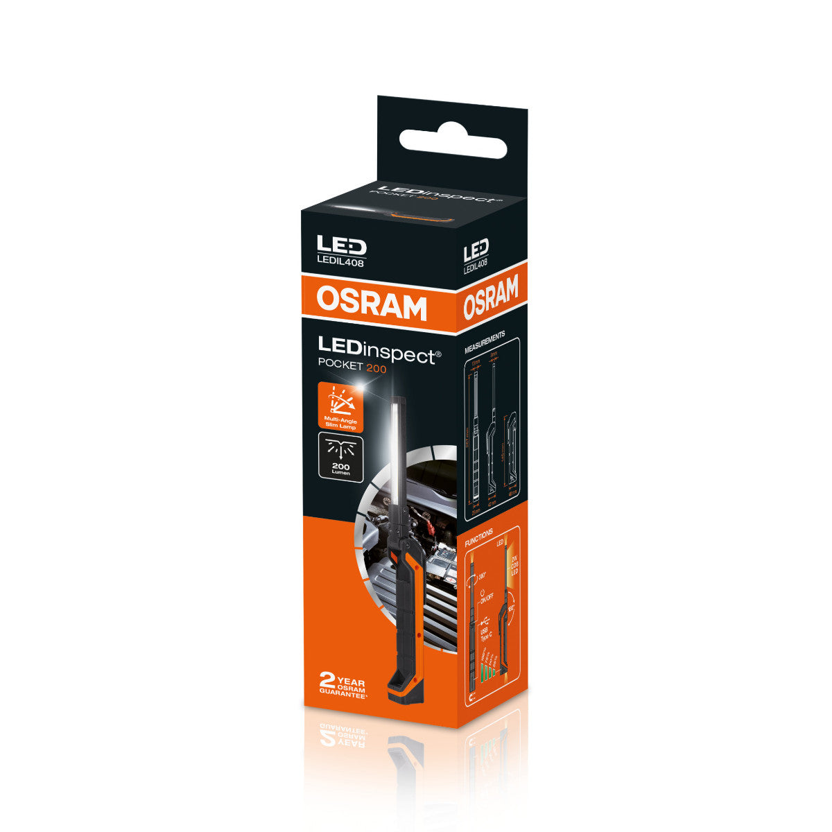 OSRAM -inspektionslampe - LED -inspektionslys - 2 -96W - 6200K