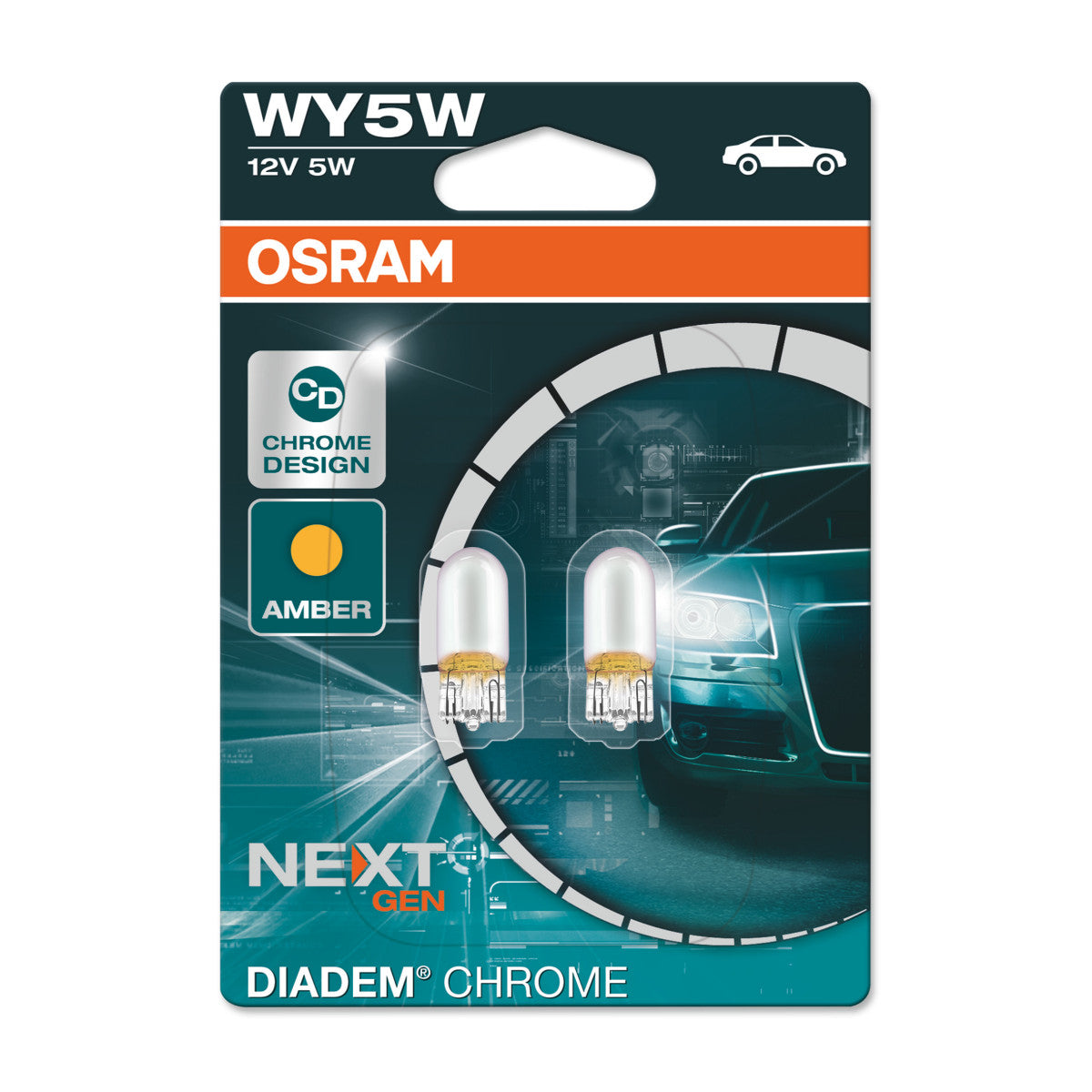 Osram Diadem Chrome - WY5W Extra Light Lamp
