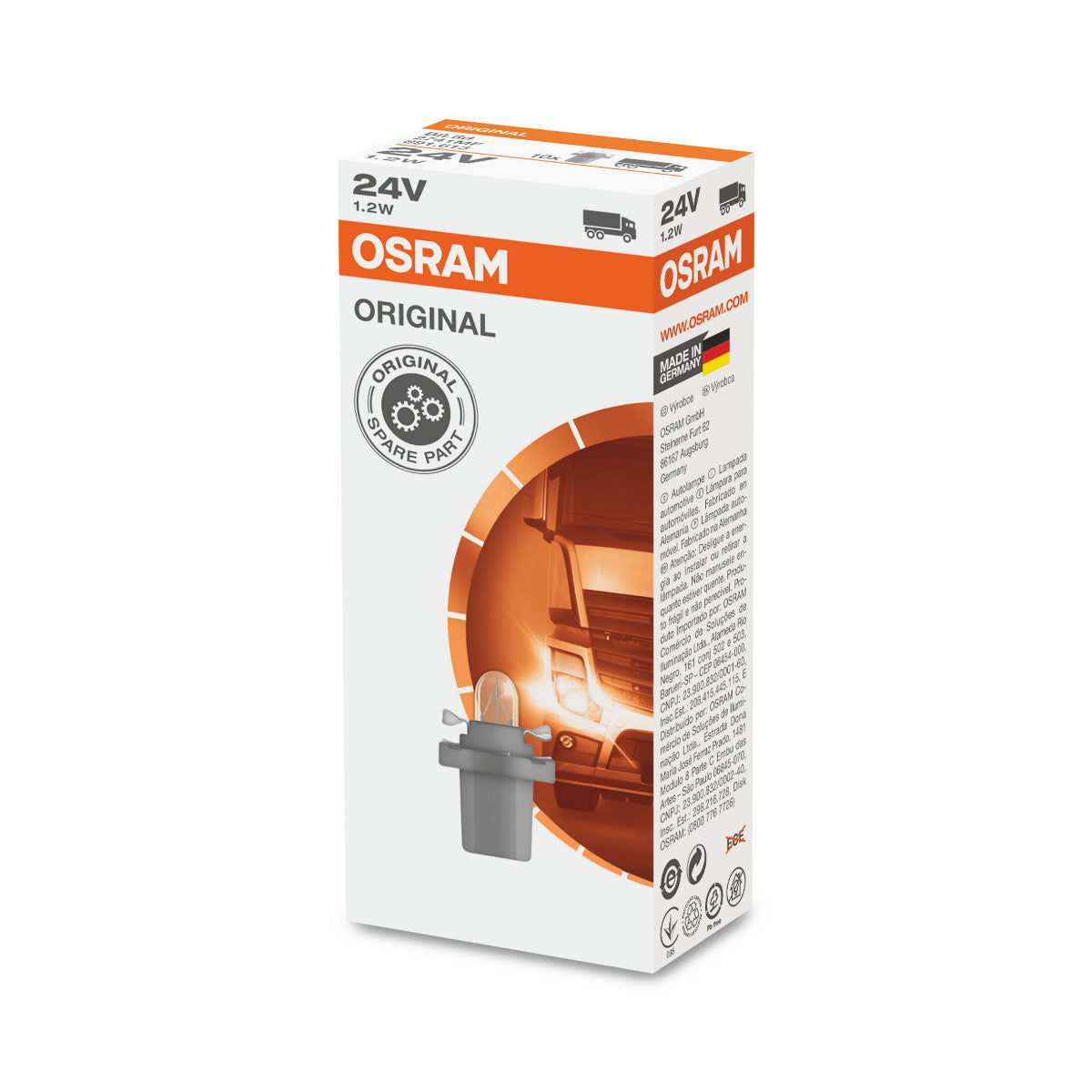 OSRAM ORIGINAL - PLAST MF BASE - 2741MF Ekstra pære