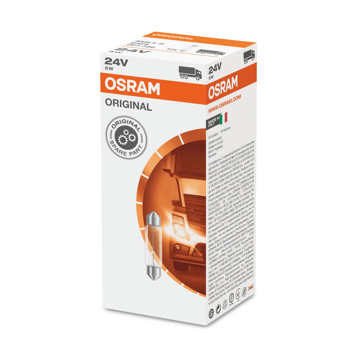 OSRAM ORIGINAL FESTOON - 5W - 24V - Ekstra pære