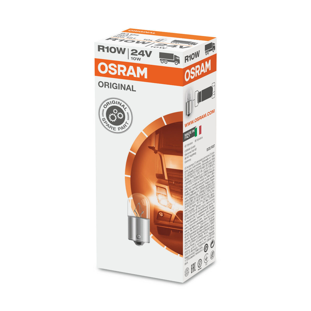 OSRAM ORIGINAL - METAL BASE - R10W - 24V