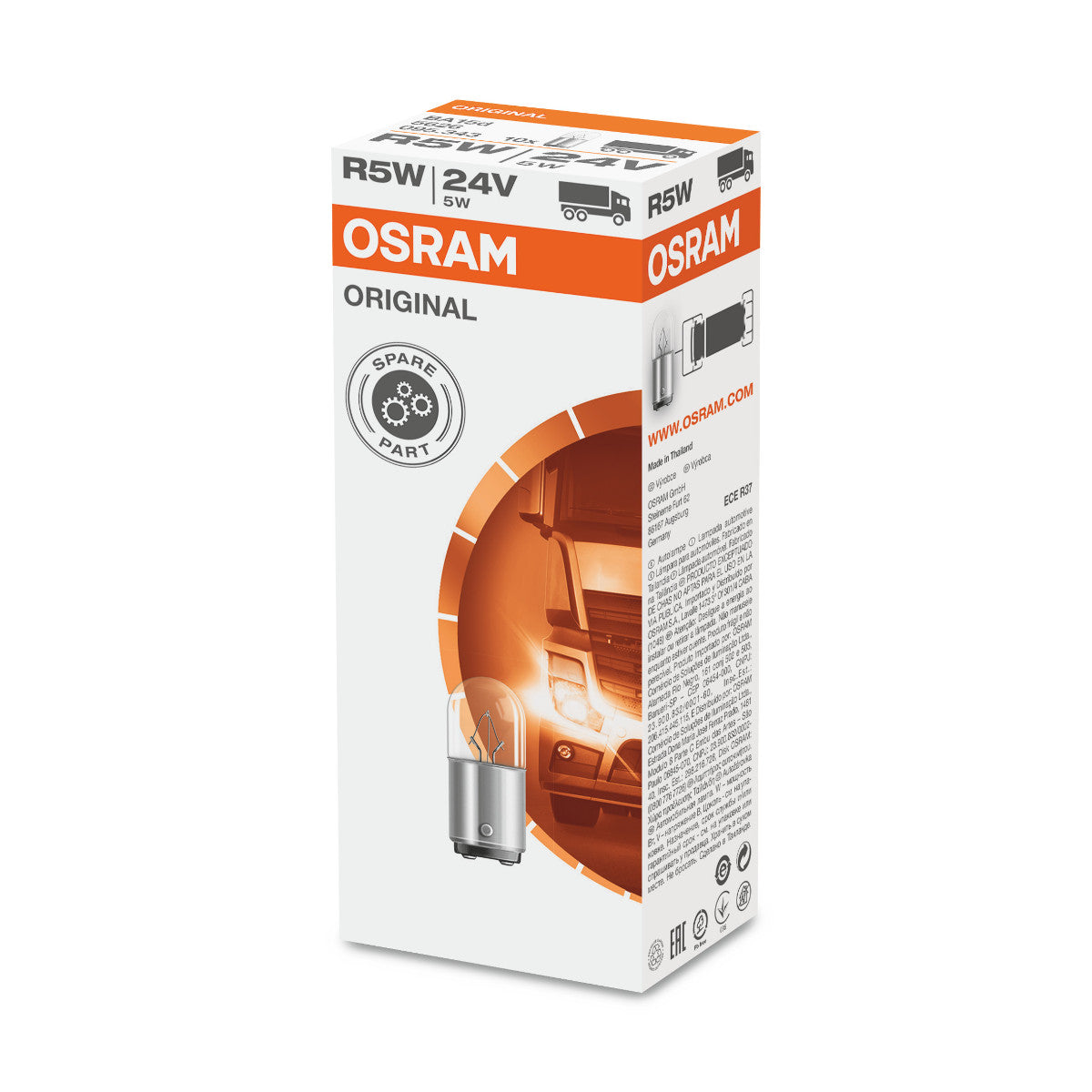 Osram Original - Metal Base - R5W - 24V - BA15D