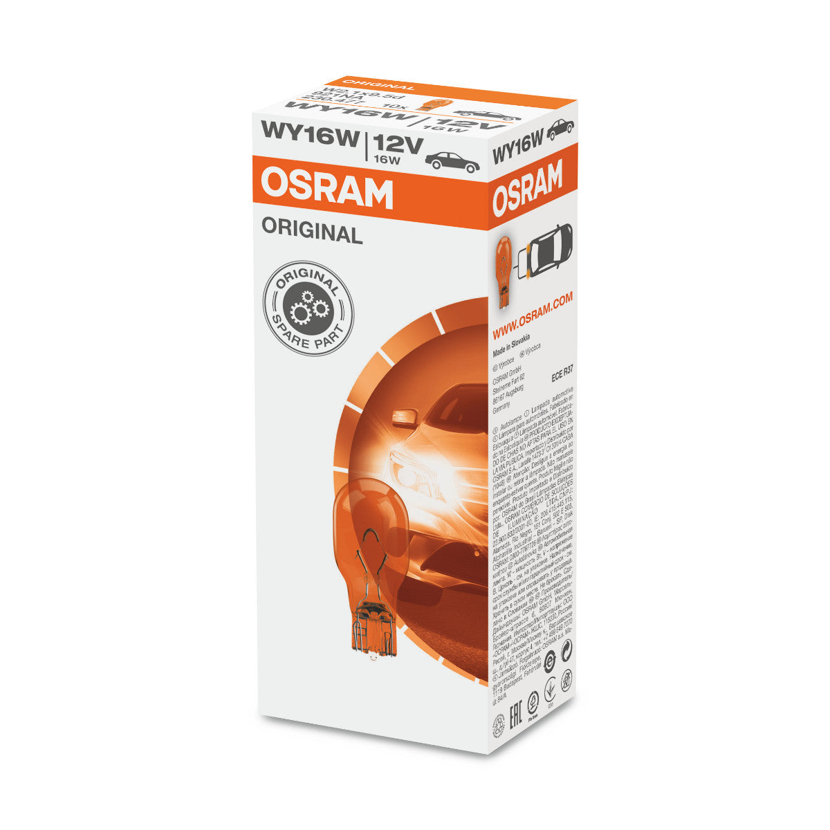 OSRAM ORIGINAL - WEDGE BASE - WY16W Ekstra pære