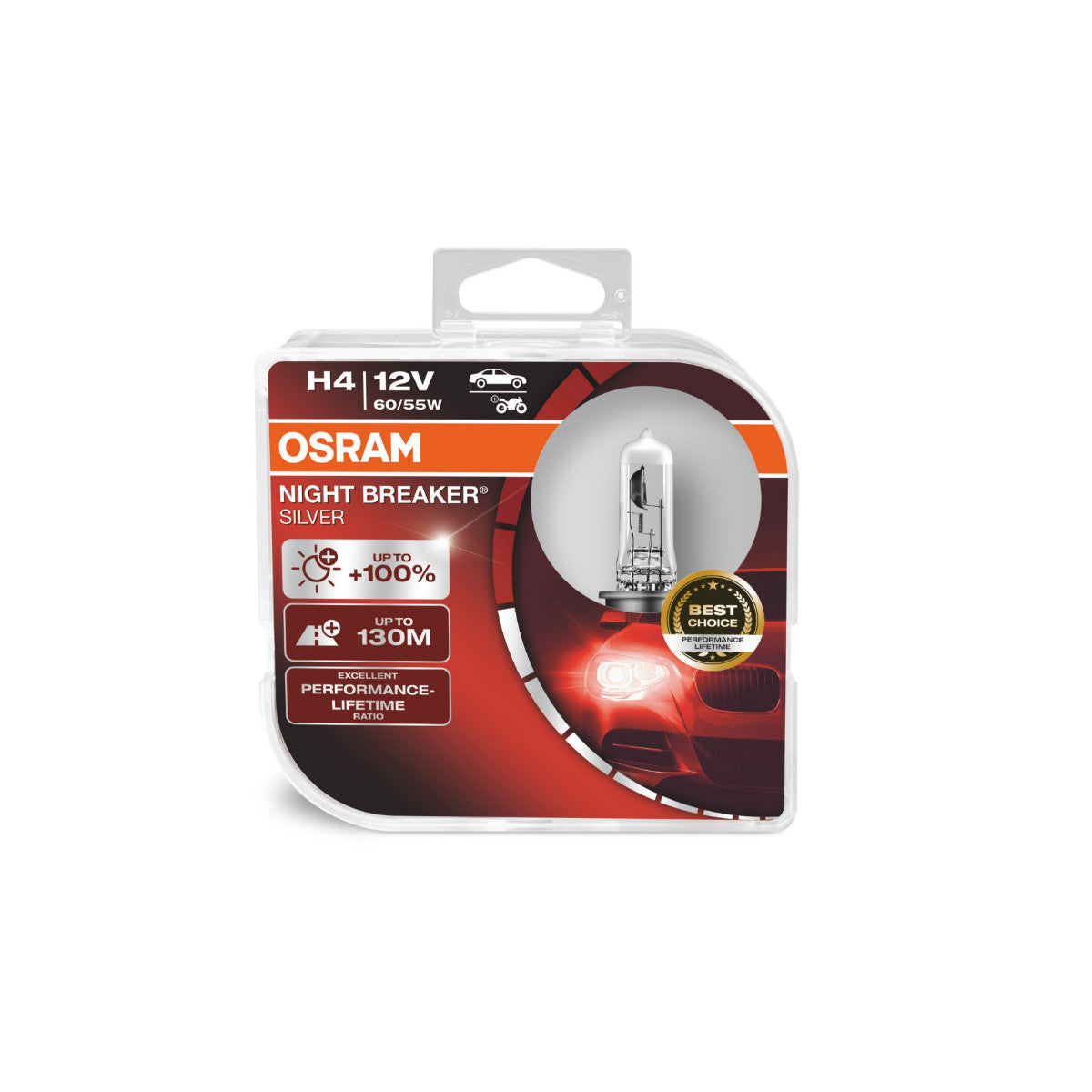 OSRAM NAT BREAKER® SILVER H4 Duo Box