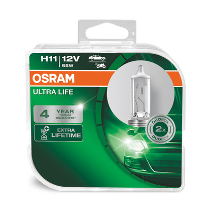 OSRAM ULTRA LIFE - H11 Halogen forlygtepære - Duo boks