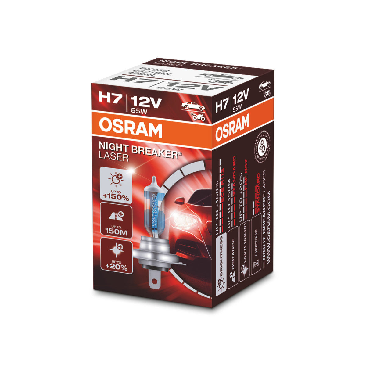 OSRAM NIGHT BREAKER® LASER H7 foldeboks