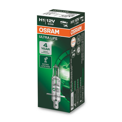 OSRAM ULTRA LIFE - H1 Halogen forlygtepære - Foldeboks