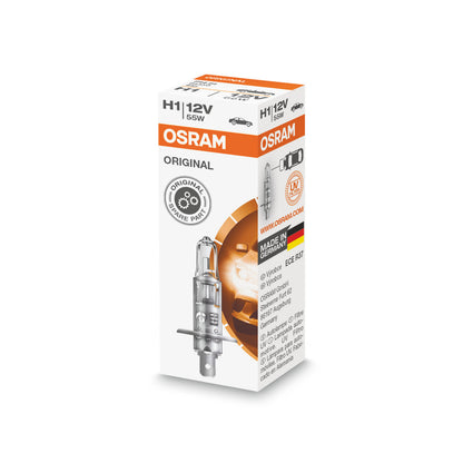 OSRAM ORIGINAL LINE - H1 - 12 V - 55 W - Halogen forlygtepære - Foldeboks