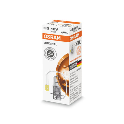 OSRAM ORIGINAL LINE - H3 - 12 V - 55 W - Halogen forlygtepære - Foldeboks