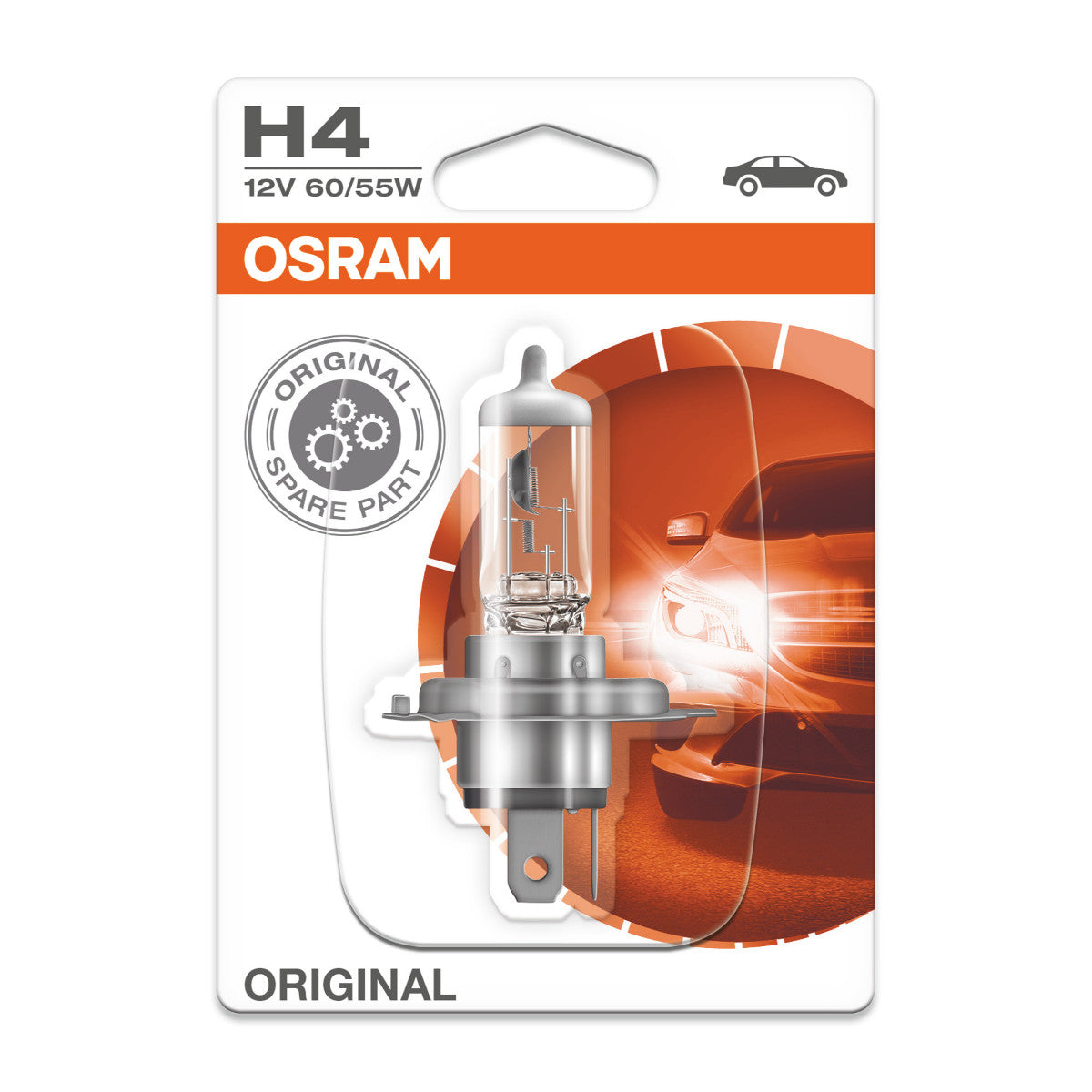 OSRAM ORIGINAL LINE - H4 - 12 V - 6055 W - Halogen forlygtepære