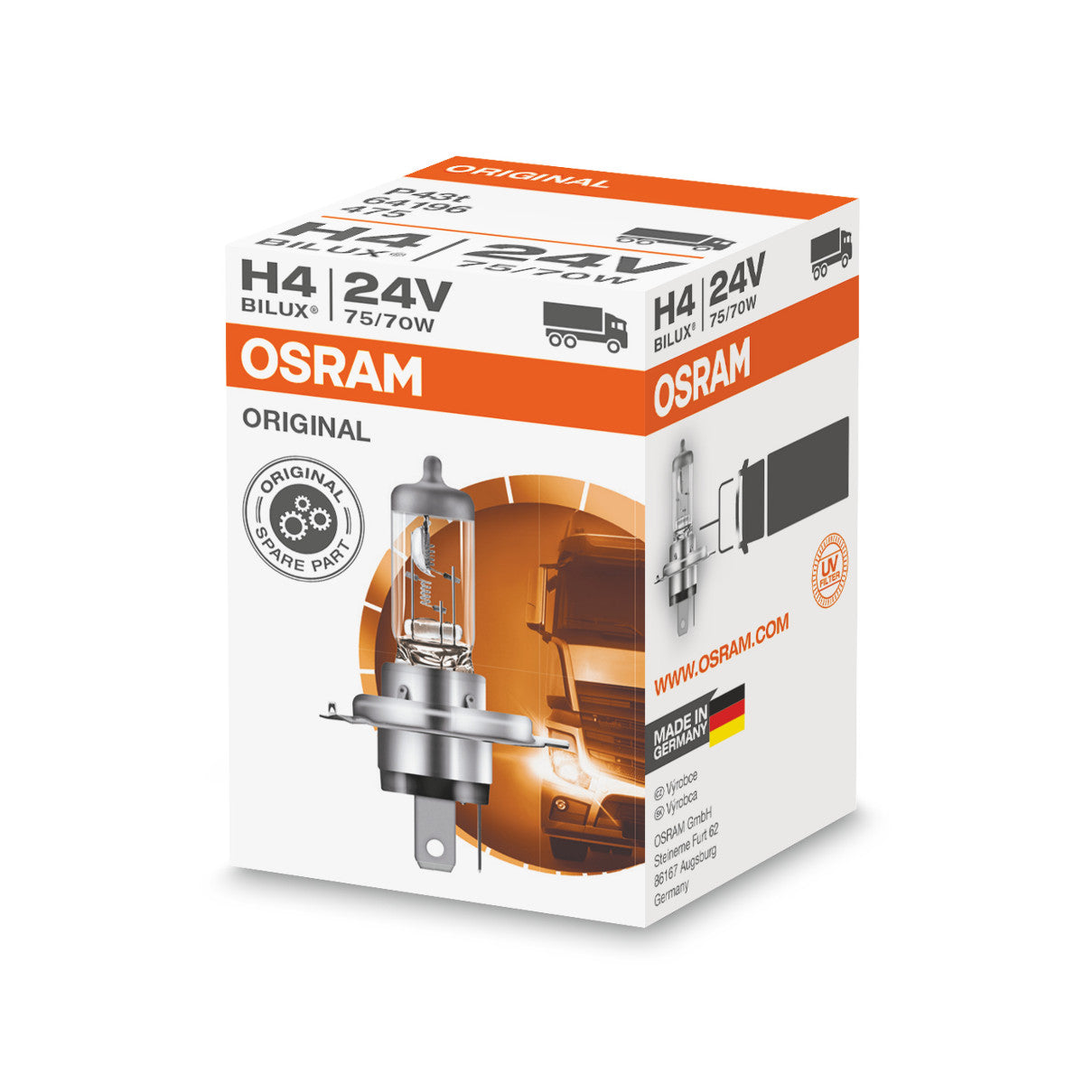OSRAM Original Line - H4 - 24 V - 7570 W - Halogen forlygte lampe - Foldningsboks