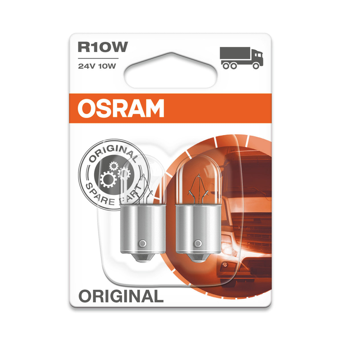 OSRAM ORIGINAL - METAL BASE - R10W - 24V Ekstra pære