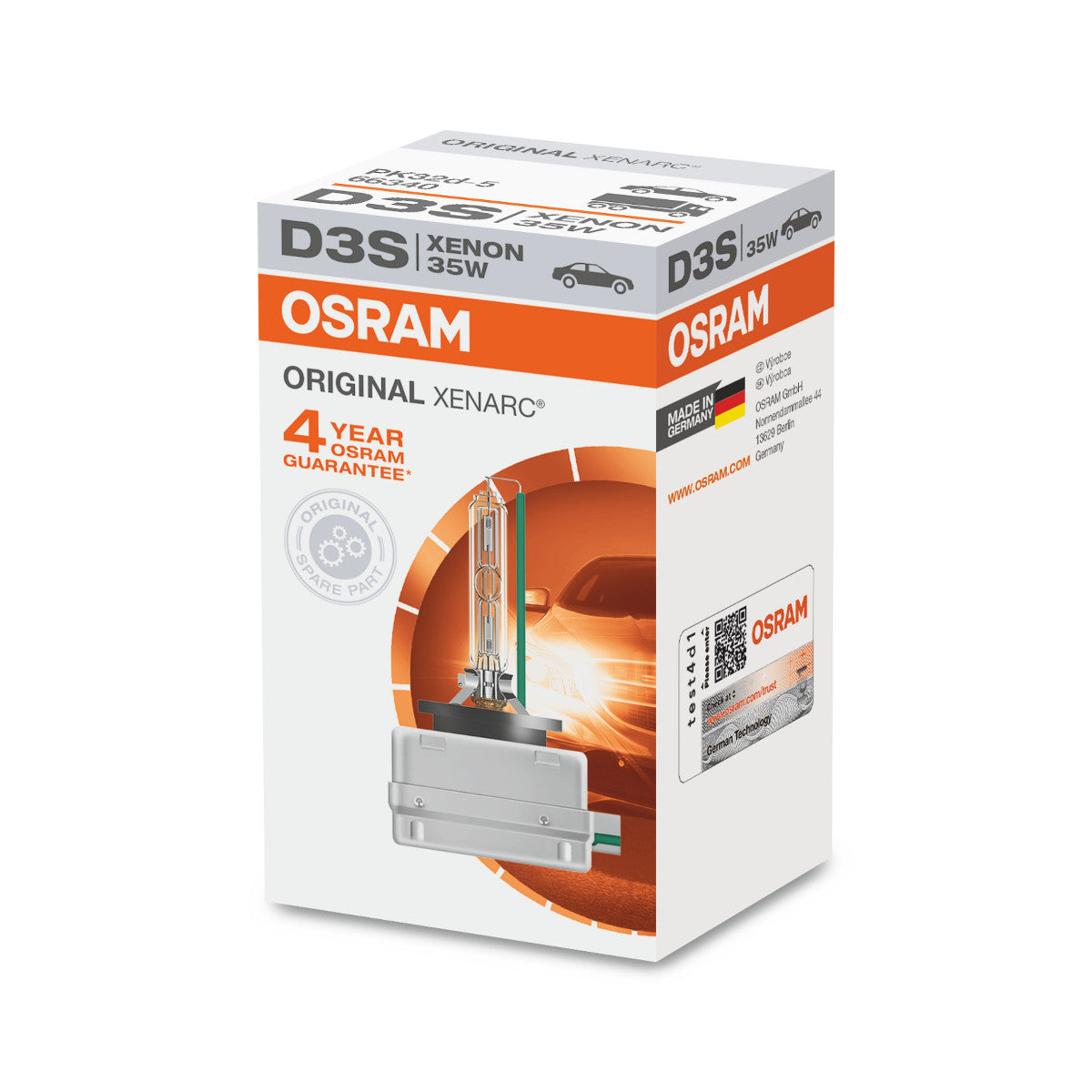 OSRAM XENARC ORIGINAL - D3S HID forlygtepære - Foldeboks