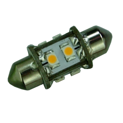 Spollampa 12V/24V 0.9W 31mm