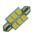 Spollampa 12V/24V 1W 37mm