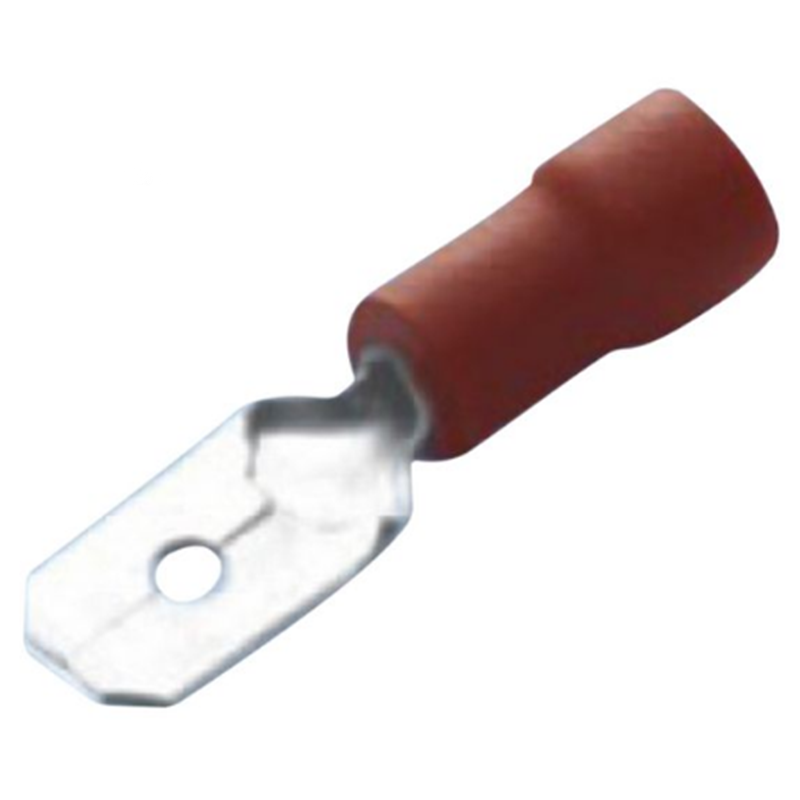 Bladstift vinylrød 6,3 x 0,8 mm - 10 stk